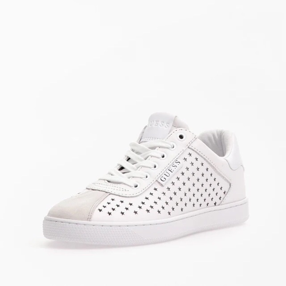 Guess Ritzi Perforated Star Sneaker White Size 37